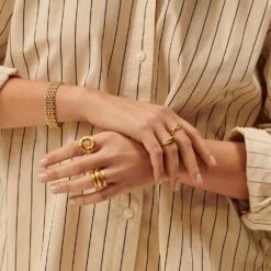 Bague Ajustable CHAIN -Bijouxe Legant Magasin 02240445 157 MM M3