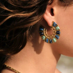 Créoles RAFIA -Bijouxe Legant Magasin 02380576 109 TU M2