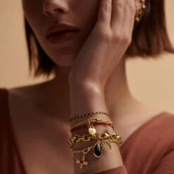 Bracelet Souple PIERRES NATURELLES -Bijouxe Legant Magasin 02480318 129 TU M3