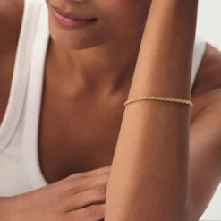 Bracelet Souple CHAÎNE CORDE -Bijouxe Legant Magasin 02480320 157 TU M1