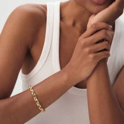 Bracelet Souple MAILLE MARTELÉE -Bijouxe Legant Magasin 02480321 157 TU M1