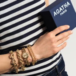 Bracelet Souple MAILLE PALMIER -Bijouxe Legant Magasin 02480354 157 TU M3