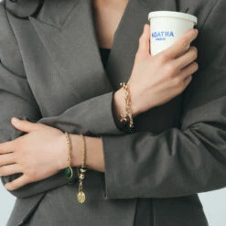 Bracelet Souple MAILLE PALMIER -Bijouxe Legant Magasin 02480354 157 TU M4