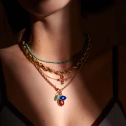 Collier Ras Du Cou PIERRES NATURELLES -Bijouxe Legant Magasin 02680230 370 TU M3