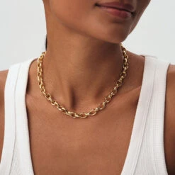 Collier Ras Du Cou MAILLE MARTELÉE -Bijouxe Legant Magasin 02680237 157 TU M1