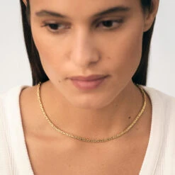 Collier Ras Du Cou MAILLE BIZANTINE -Bijouxe Legant Magasin 02680420 157 TU M1