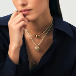 Collier Ras Du Cou MAILLE BIZANTINE -Bijouxe Legant Magasin 02680420 157 TU M2