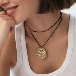 Pendentif MÉDAILLE MARTELÉE -Bijouxe Legant Magasin 02880135 157 TU M2