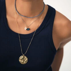 Pendentif MÉDAILLE MARTELÉE -Bijouxe Legant Magasin 02880135 157 TU M3