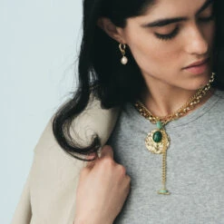 Pendentif MÉDAILLE MARTELÉE -Bijouxe Legant Magasin 02880135 157 TU M4